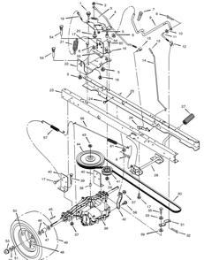 Part Location Diagram of 105X89 Murray Nut, Hex